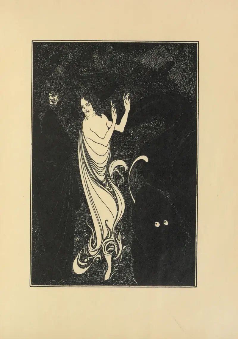 Rhenguldets tredje tablå, ur nr 2 av 'The Savoy' av Aubrey Vincent Beardsley