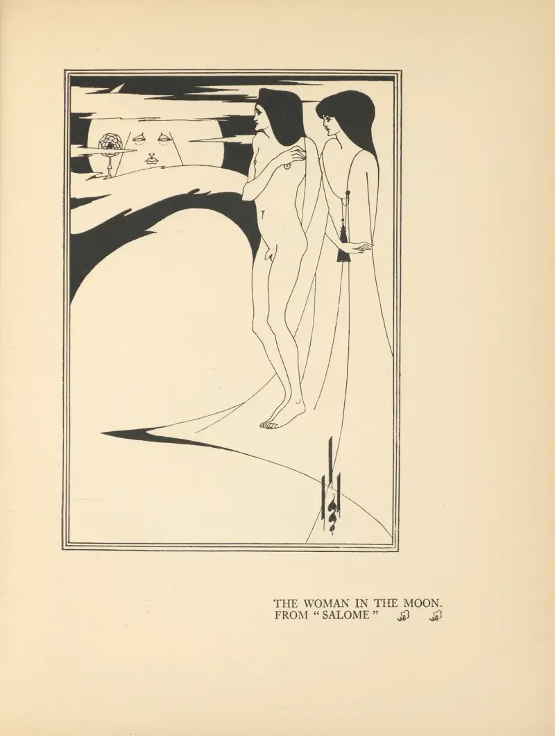 Die Frau im Mond. Aus 'Salome' von Aubrey Vincent Beardsley