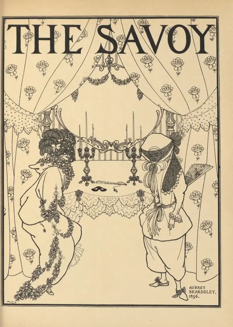 Title-Page. From ‘The Savoy’ No.1 And 2 av Aubrey Vincent Beardsley