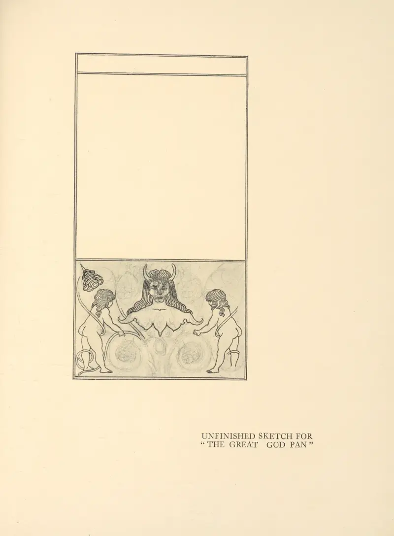 Unfinished Sketch For ‘The Great God Pan’ av Aubrey Vincent Beardsley