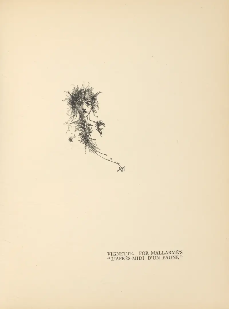 Vignette. For Mallarme’s ‘L’Après-Midi D’Un Faune’ av Aubrey Vincent Beardsley