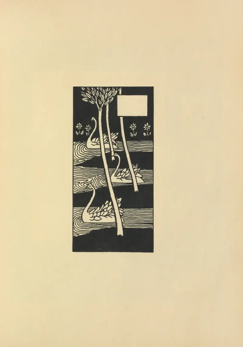 Viněta z 'Le Morte Darthur', 1897 – Nr. 10, Aubrey Vincent Beardsley