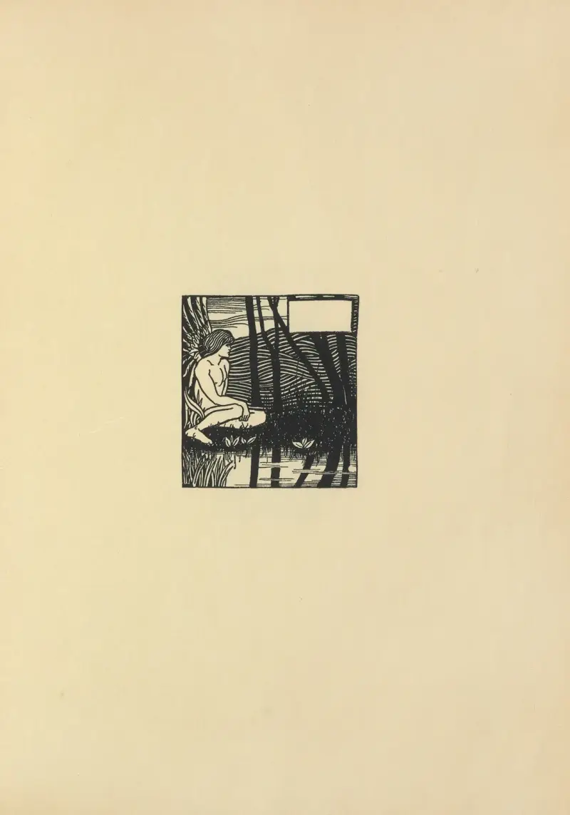 Vignette From ‘Le Morte Darthur’, 1897 – nr 11 av Aubrey Vincent Beardsley