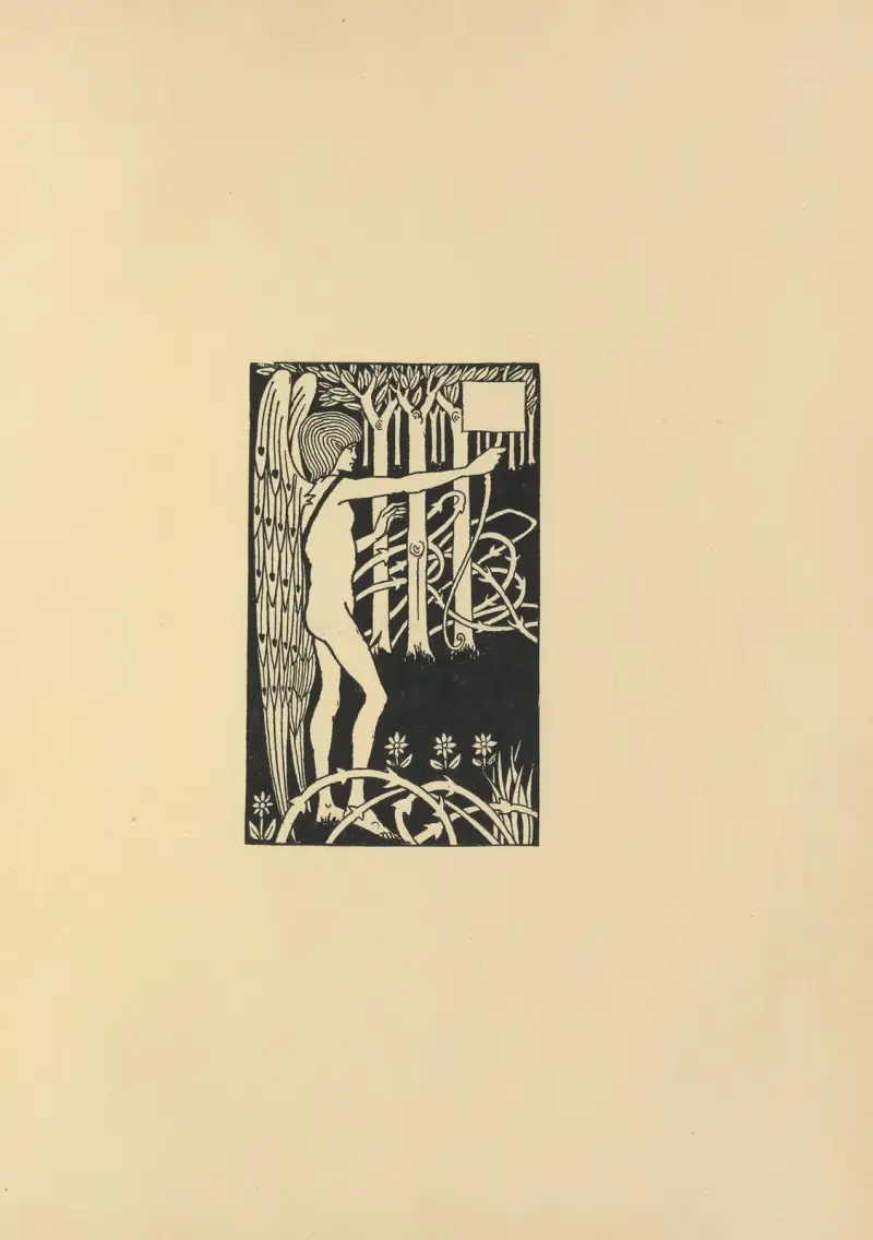 Vignette From ‘Le Morte Darthur’, 1897 – nr 5 av Aubrey Vincent Beardsley