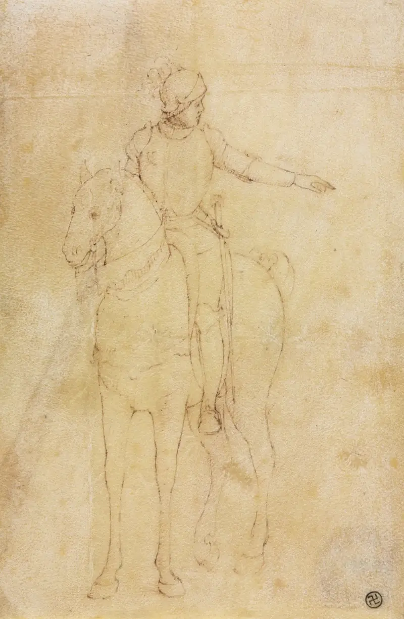 Armored Figure on Horseback av Vittore Carpaccio