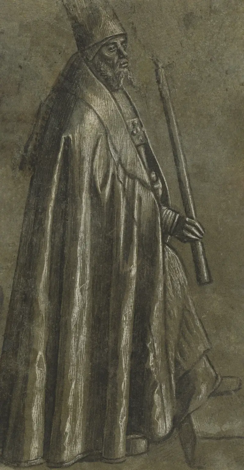 Bishop Holding a Candle av Vittore Carpaccio