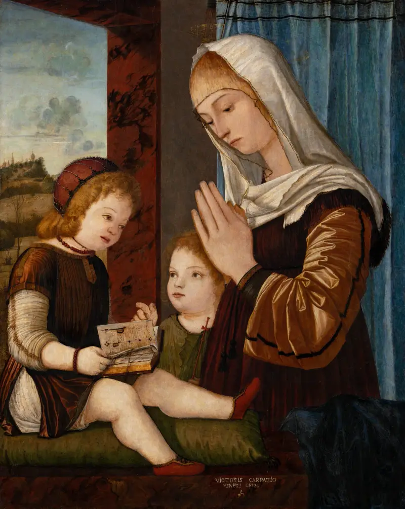 Madonna and Child with the Infant St. John av Vittore Carpaccio