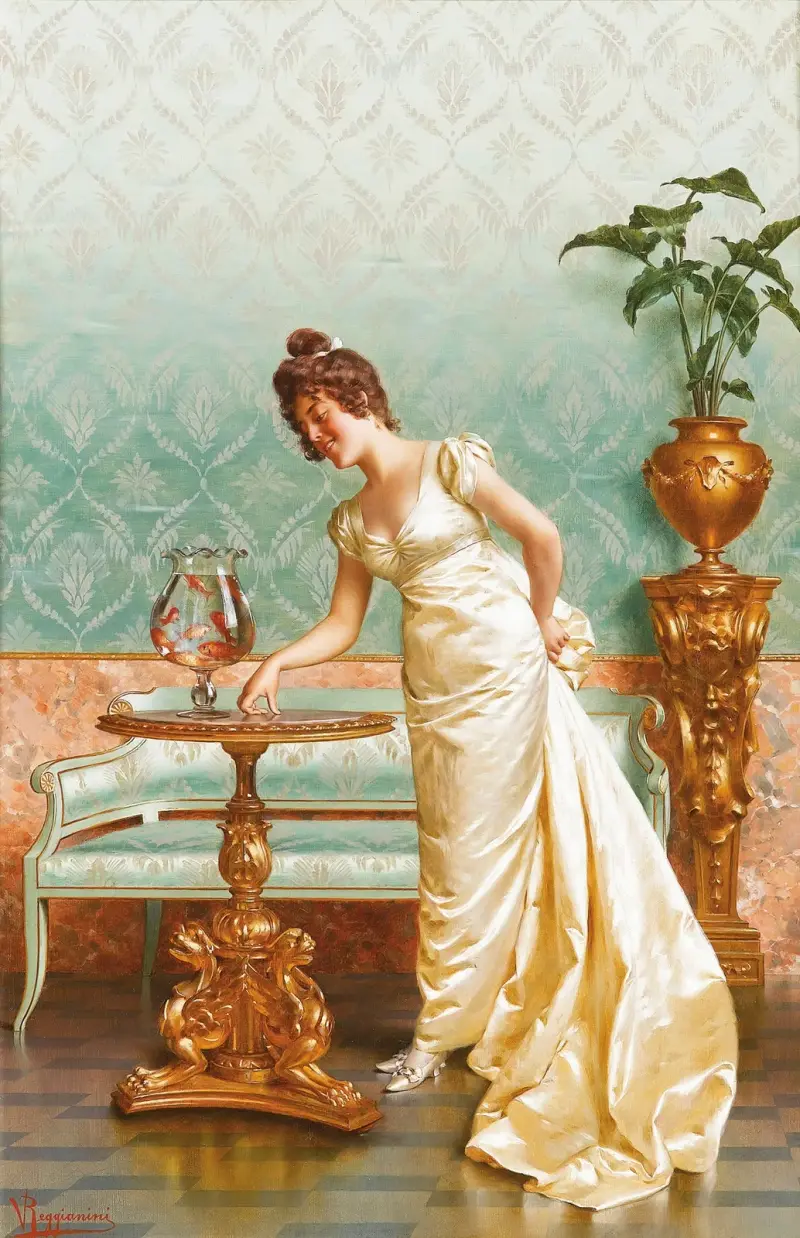 Admiring The Goldfish – nr 2 av Vittorio Reggianini