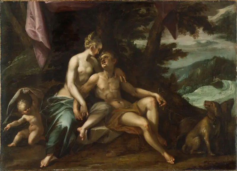Venuše a Adónis, Hans von Aachen