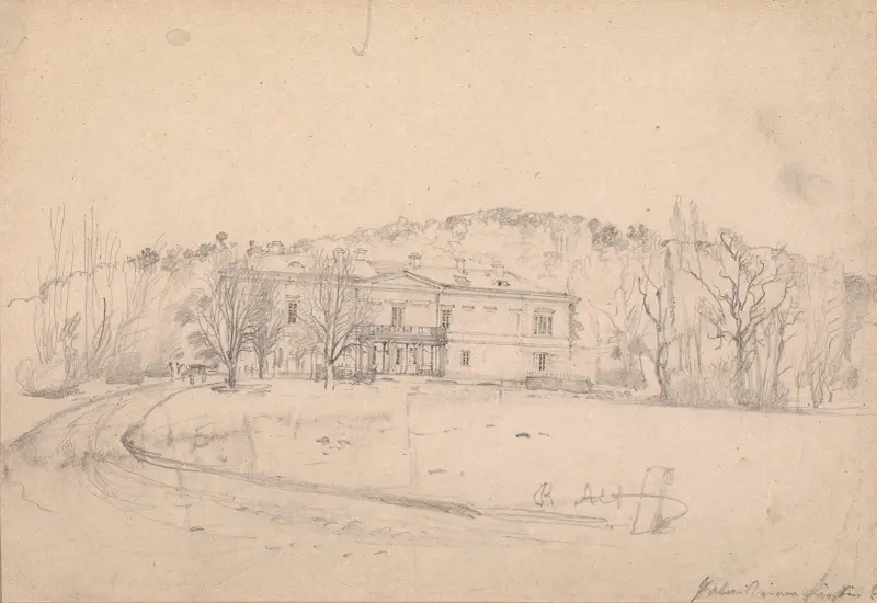 Gartenpalais bei Wien von Rudolf von Alt