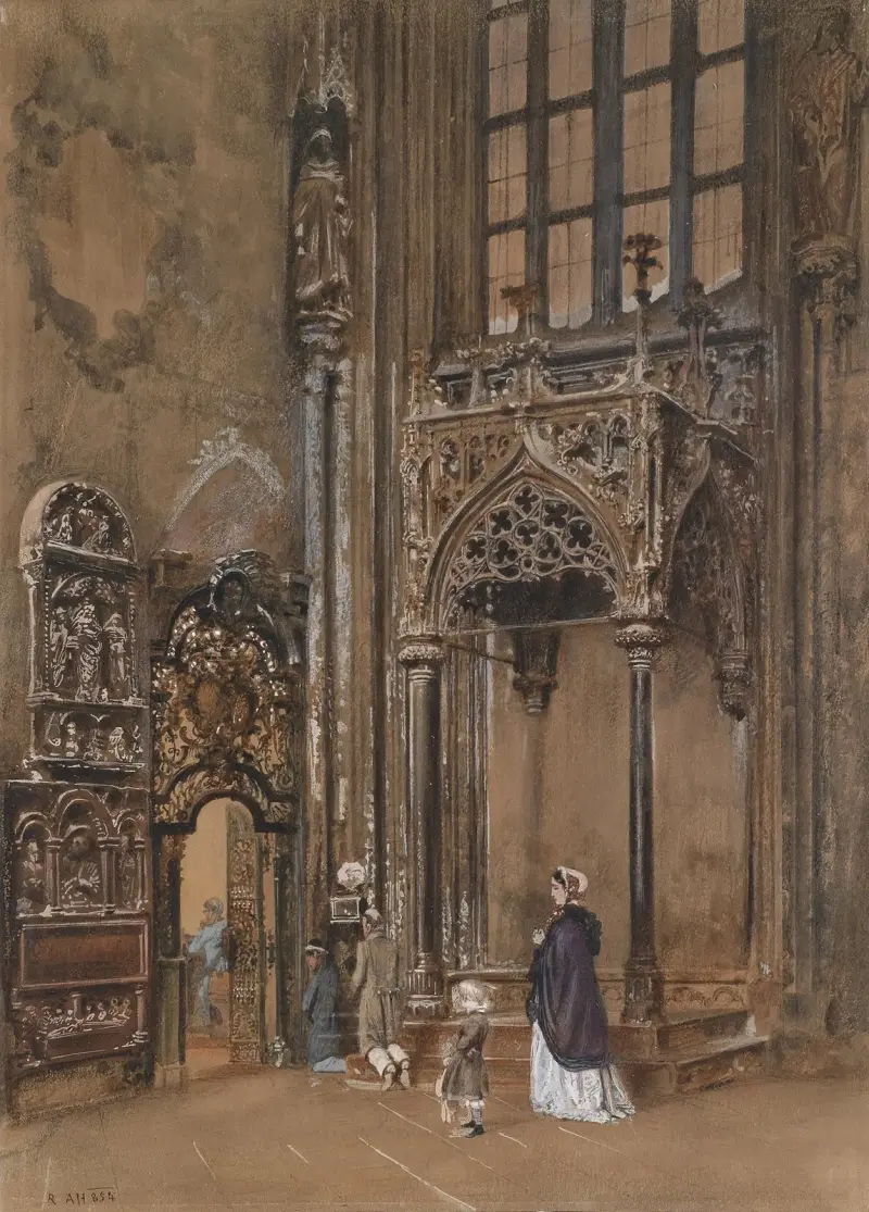 Interiér kostela, Rudolf von Alt