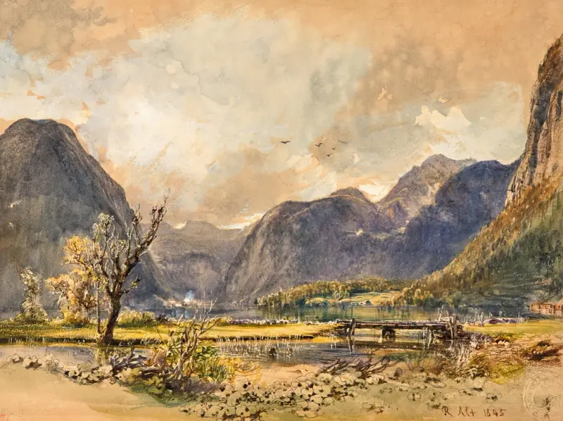 Jezioro Hallstatt, Rudolf von Alt