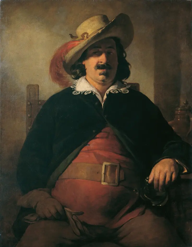 Landskapsmålaren Ignaz Raffalt som Falstaff av Friedrich von Amerling