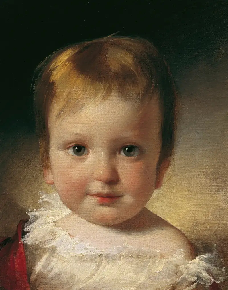 Friherre Alexander Vesque von Püttlingen som barn av Friedrich von Amerling