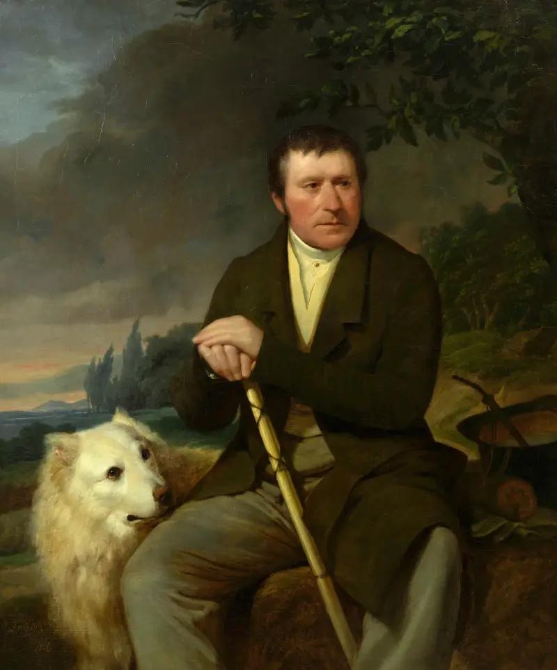 Friedrich Ludwig Müller, grosshandlare och grundare av Döblinger Armenhaus av Friedrich von Amerling
