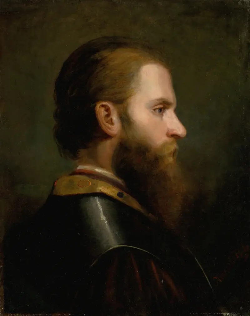 Head Study of a Man av Friedrich von Amerling