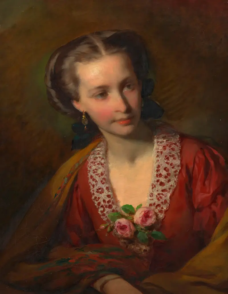 Hermine Amerling (Schwägerin Friedrich Amerlings) von Friedrich von Amerling
