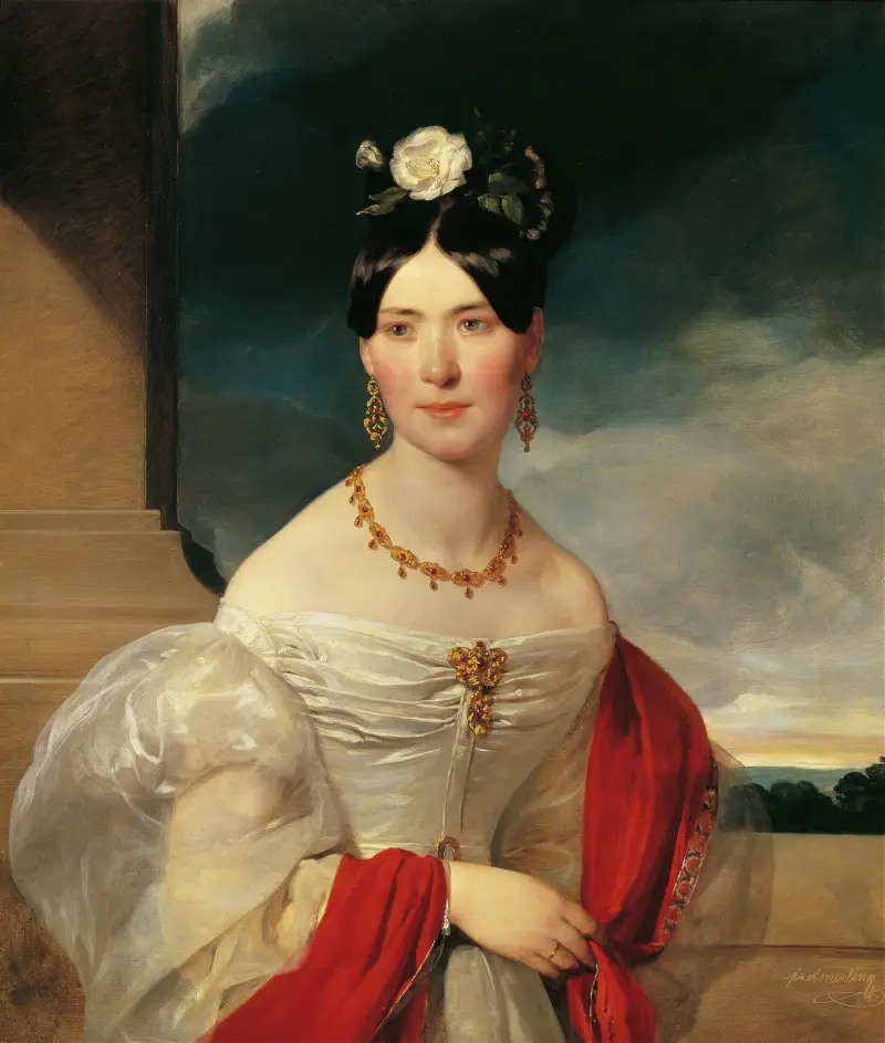 Marie Freiin Vesque of Puettlingen av Friedrich von Amerling