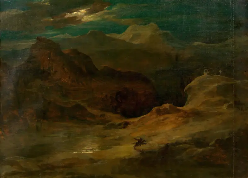 Měsíční krajina (Valpuržina noc), Friedrich von Amerling