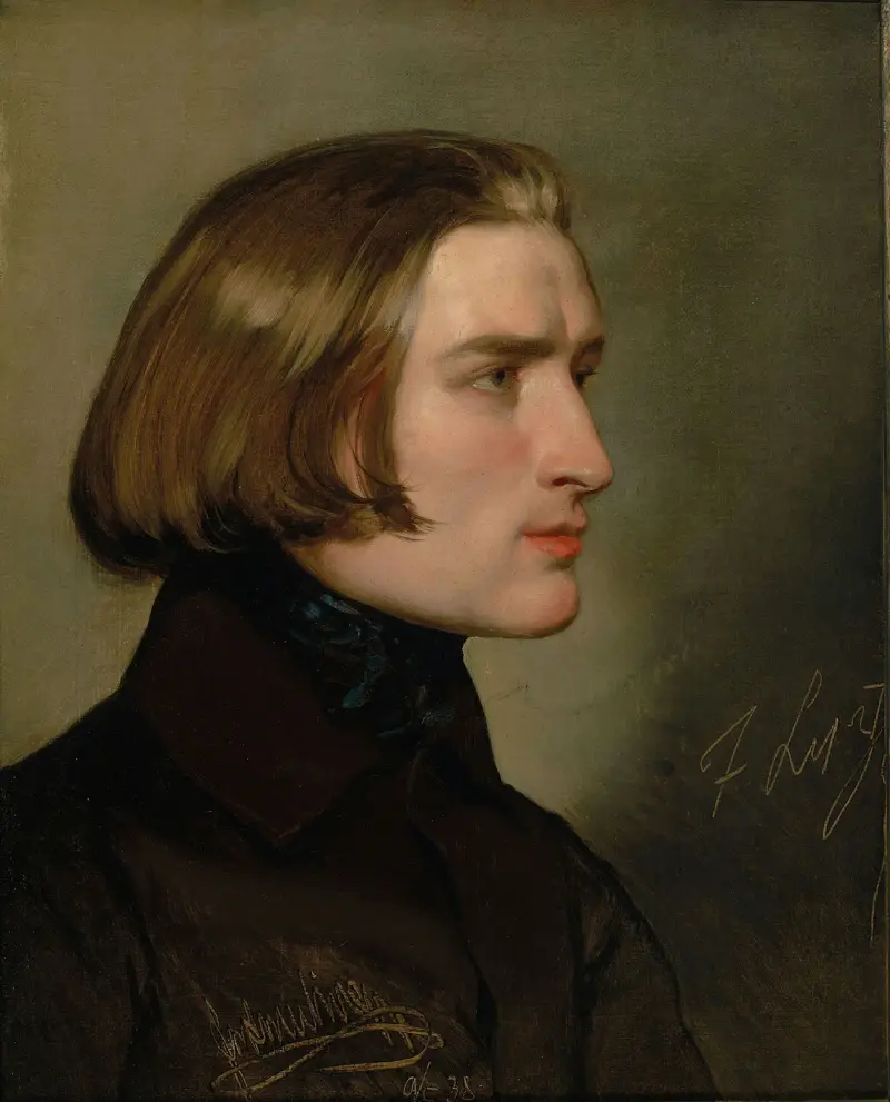 Porträtt av Franz Liszt av Friedrich von Amerling