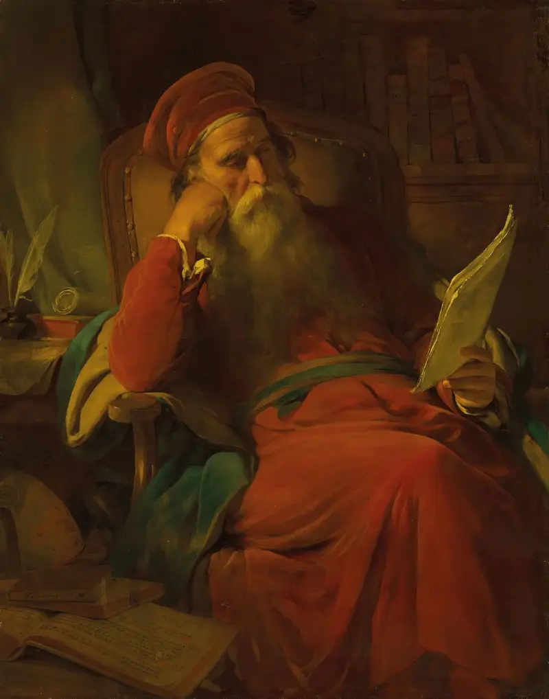 Učenec ve své pracovně, Friedrich von Amerling
