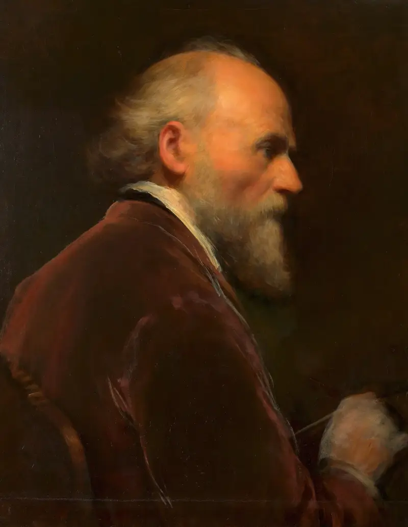 Selbstbildnis Friedrich von Amerling, 1870 av Friedrich von Amerling