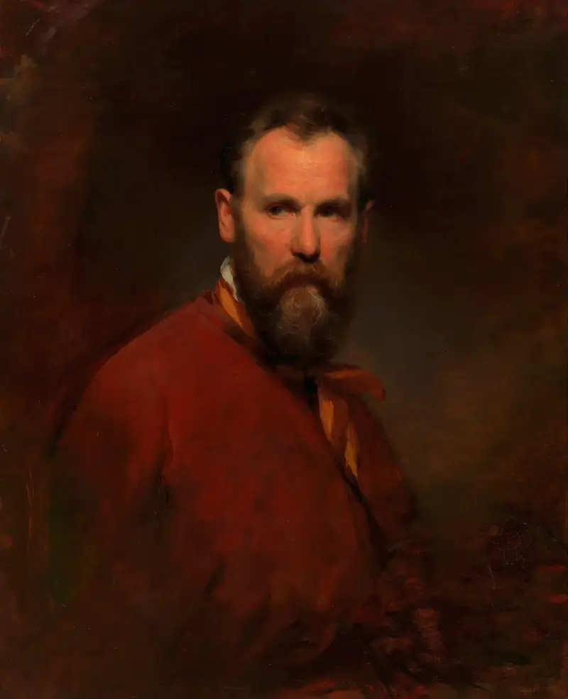 Selbstbildnis Friedrich von Amerling, 1855 av Friedrich von Amerling