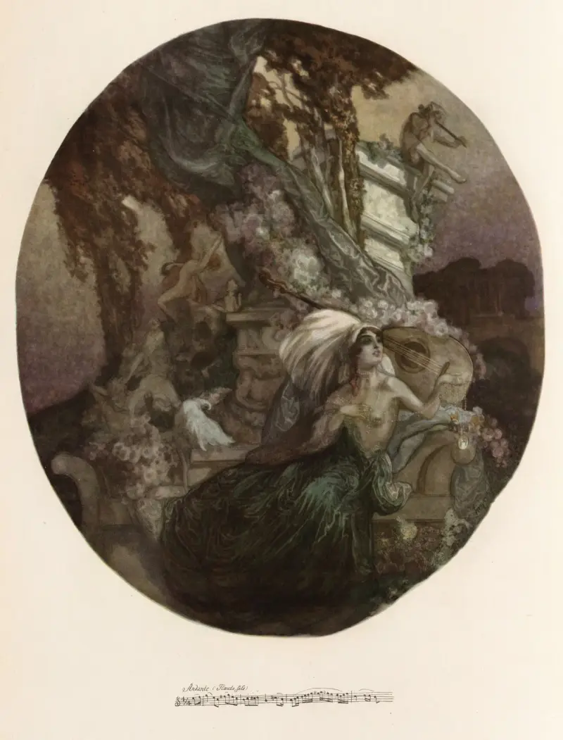 Blad ur 'Aus meinen Schlössern' 10 av Franz von Bayros