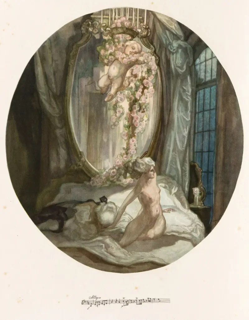 Blatt aus 'Aus meinen Schlössern' 8 von Franz von Bayros