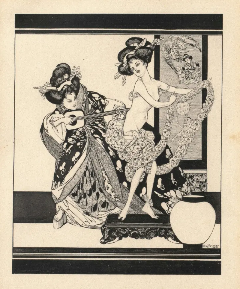 Erotische Darstellung 8 av Franz von Bayros
