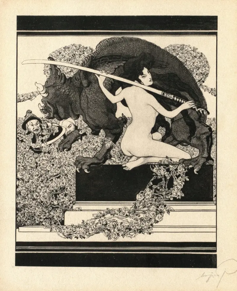 Erotisk skildring 9 av Franz von Bayros