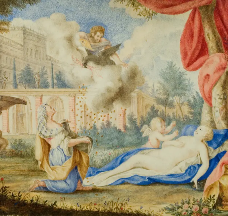 Danaë and the golden shower av Andreas von Behn