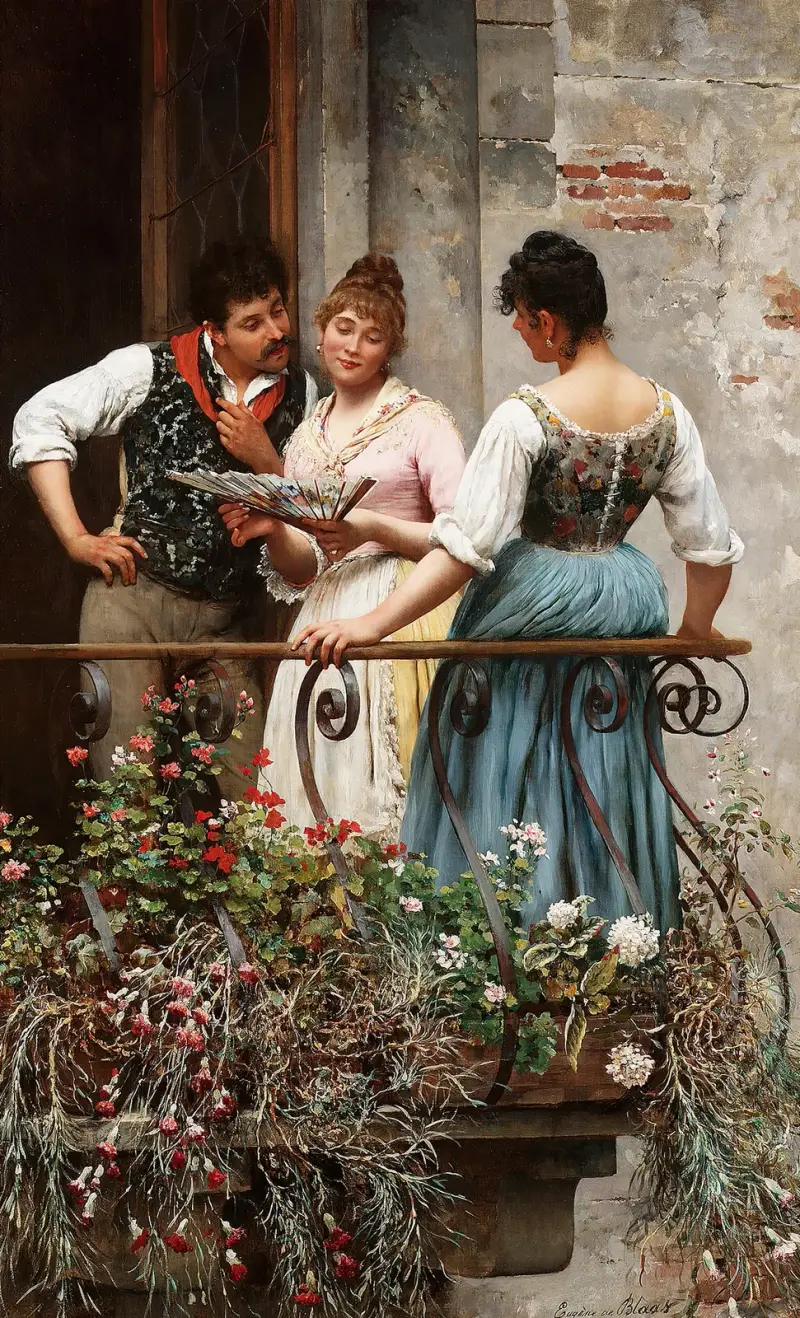 Ein Lieblingsfächer von Eugen von Blaas