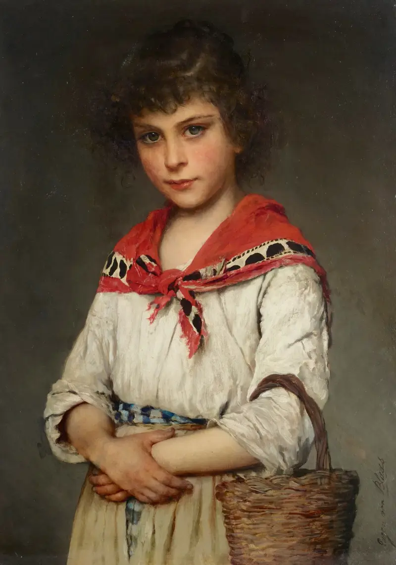 En neapolitansk flicka av Eugen von Blaas