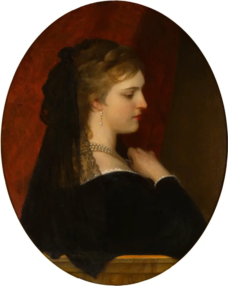 Eine venezianische Dame von Eugen von Blaas