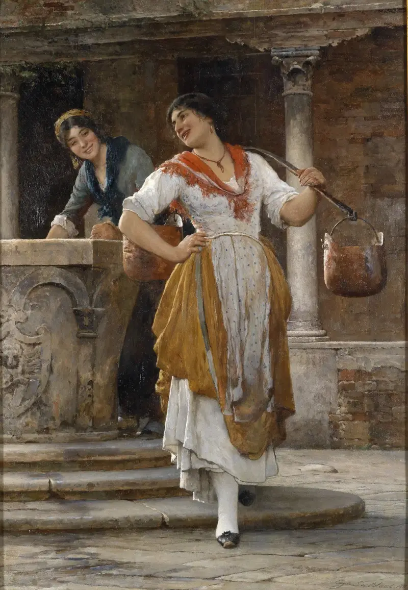 Vattenbärerskan av Eugen von Blaas