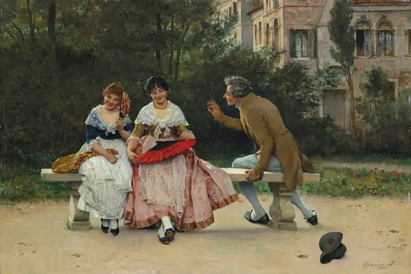 Im Park von Eugen von Blaas