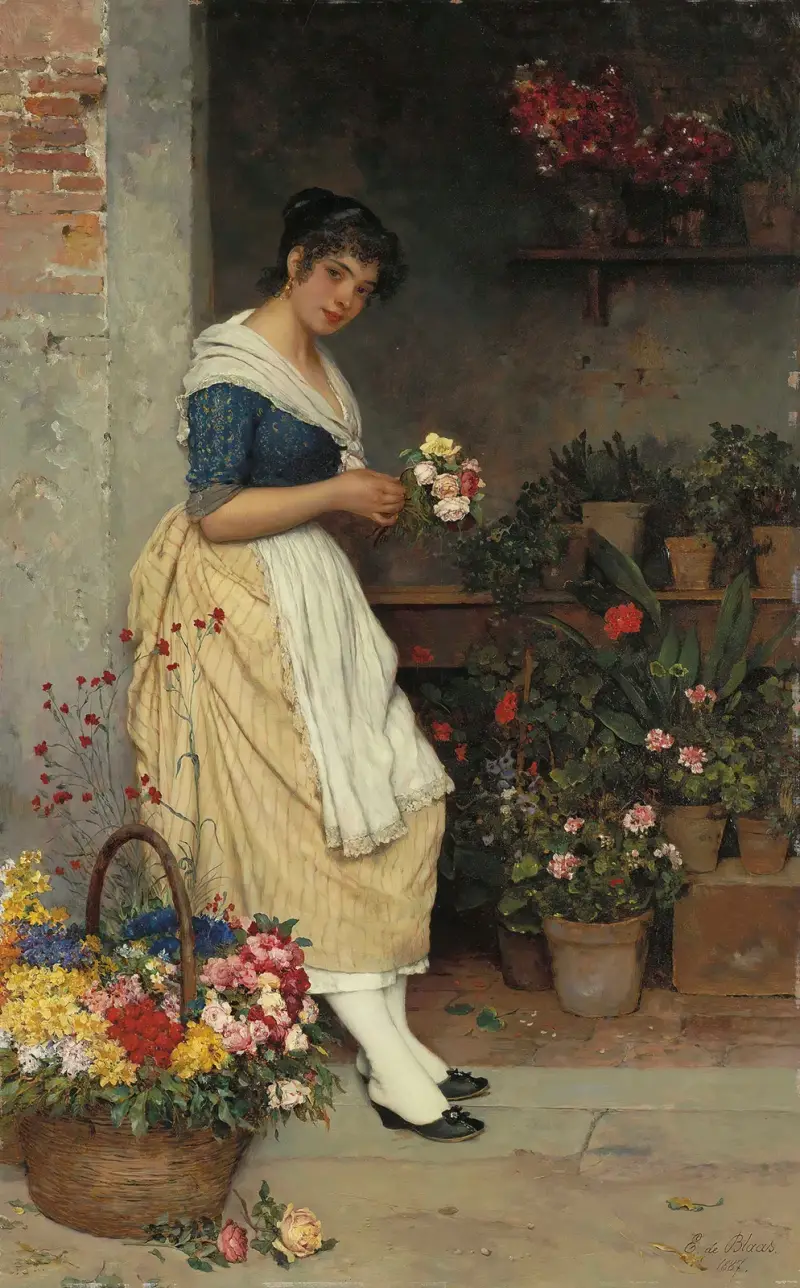 The Fairest Rose av Eugen von Blaas