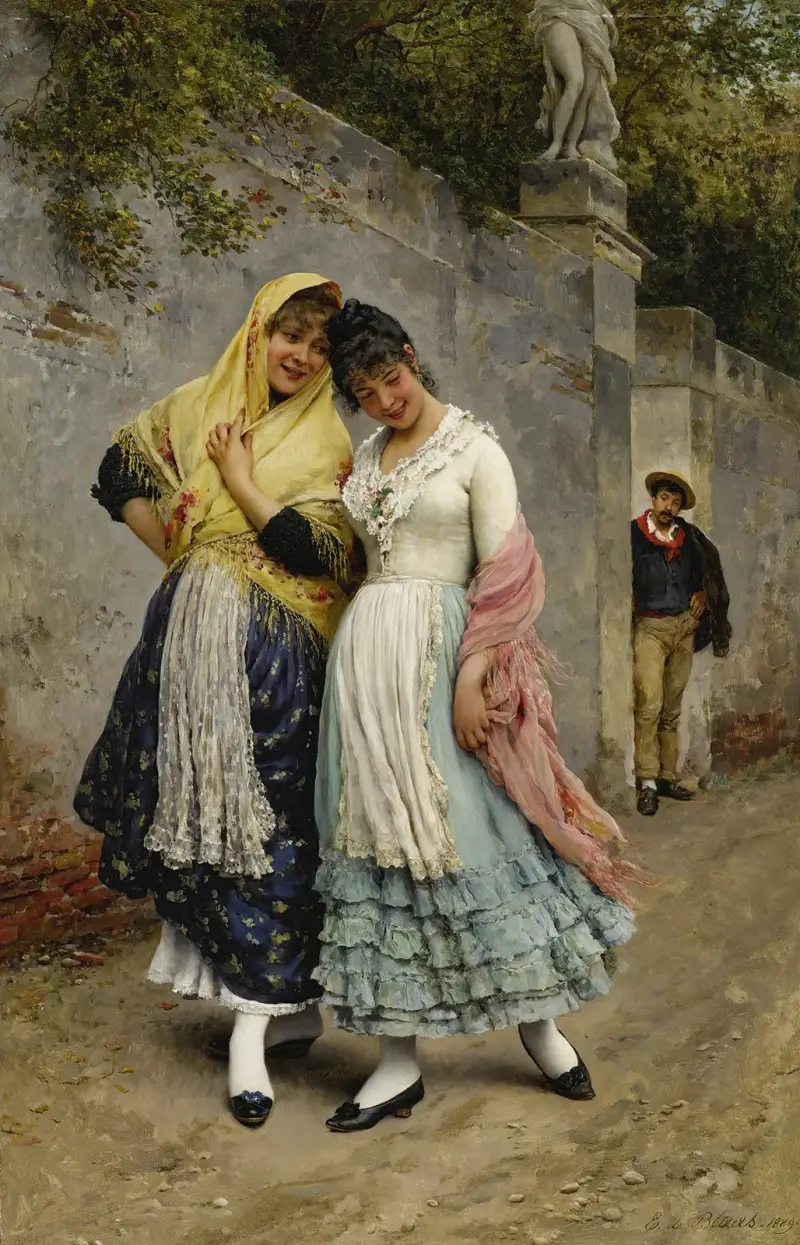 Flirtation av Eugen von Blaas