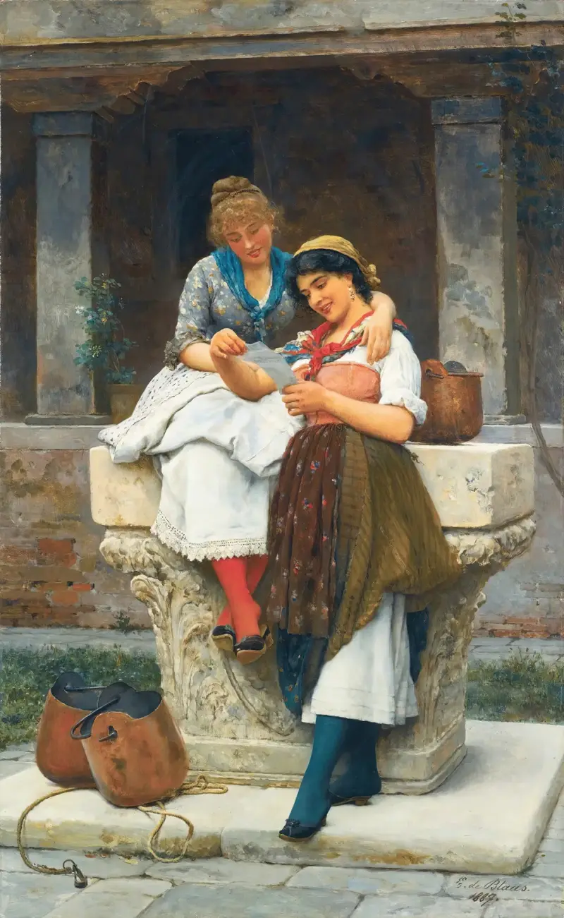 Miłosny list, Eugen von Blaas