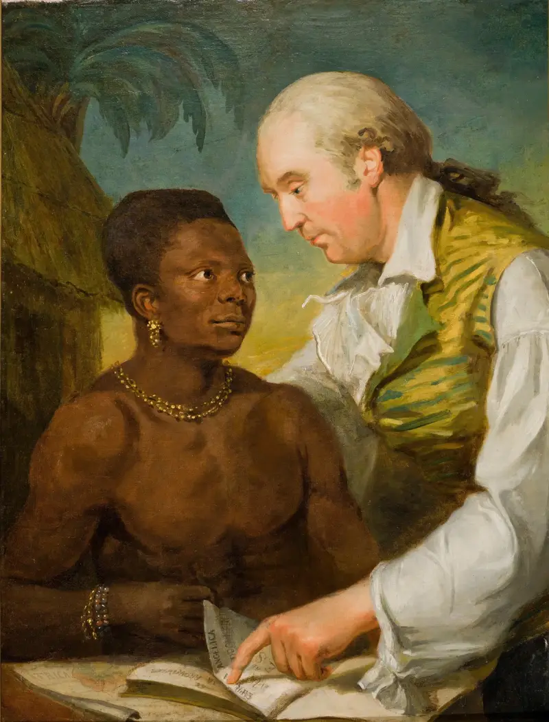 Dubbelporträtt av Carl Bernhard Wadström (1746–1799) och prins Peter Panah av Carl Frederik von Breda
