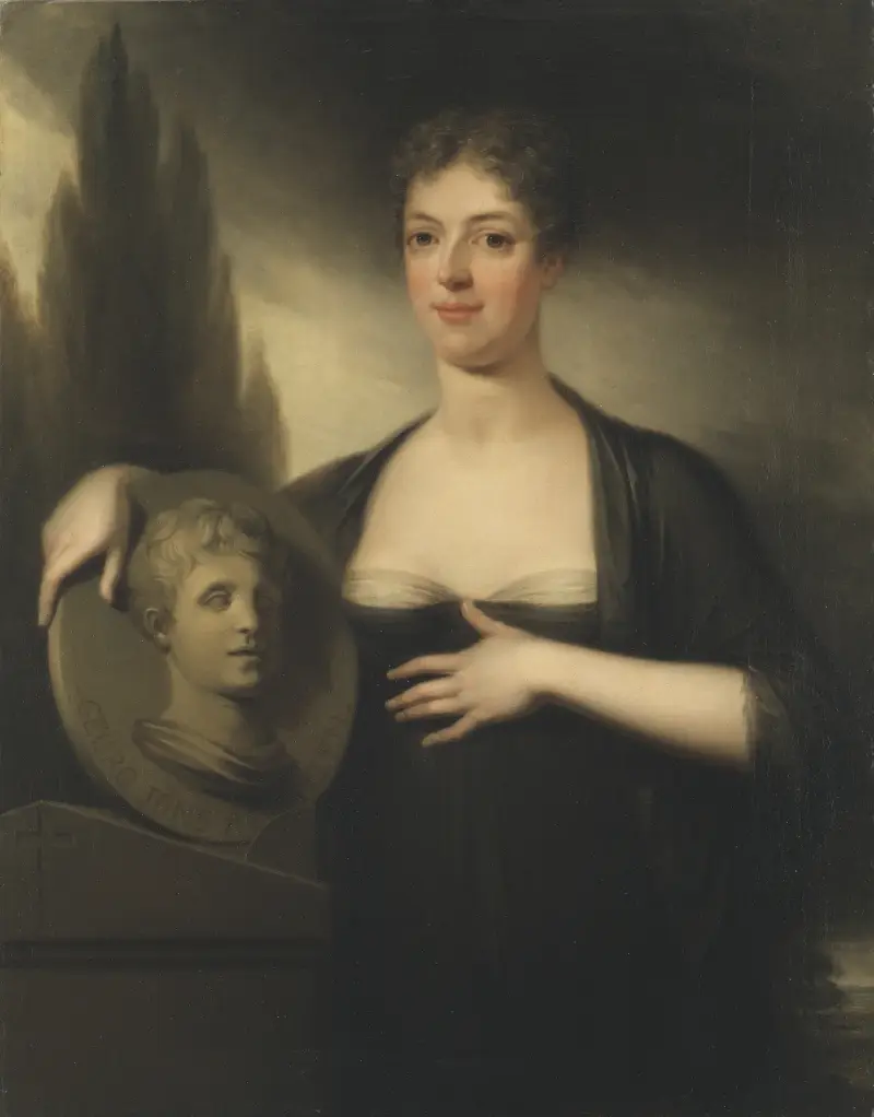 Porträtt av Christina Maria von Hermanson (1768–1810) av Carl Frederik von Breda