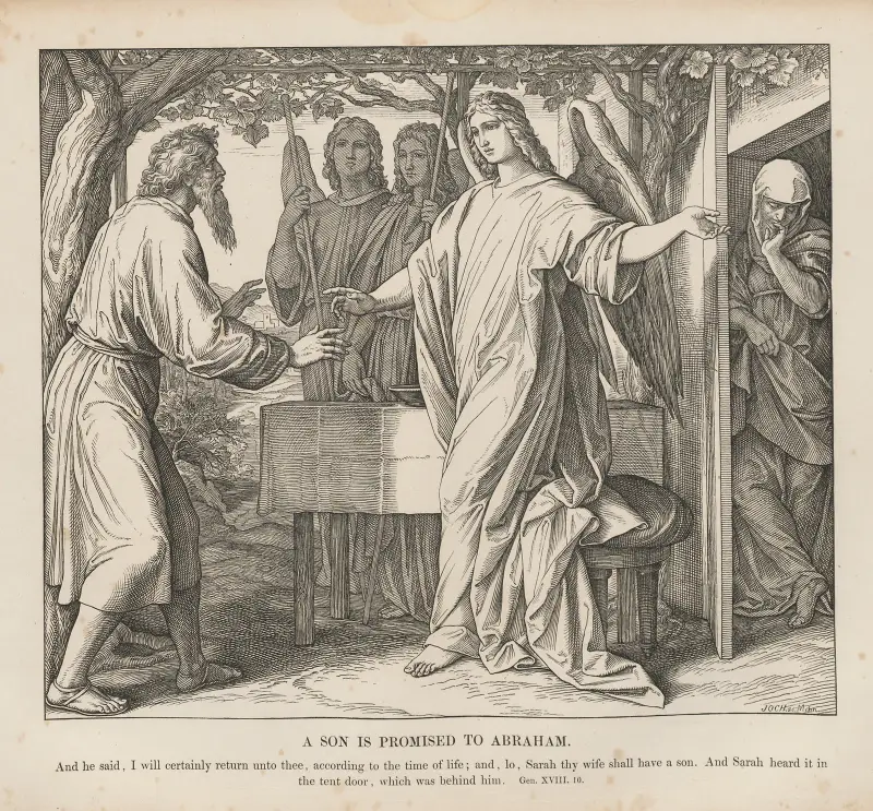 En son utlovas till Abraham av Julius Schnorr von Carolsfeld