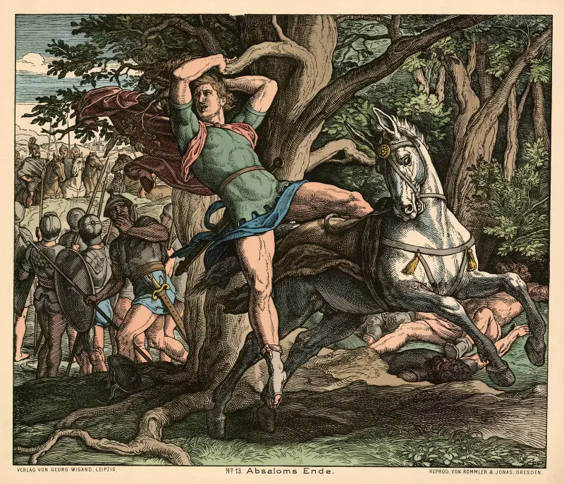 Absaloms Ende von Julius Schnorr von Carolsfeld