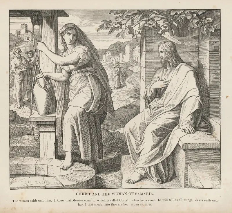 Kristus och samaritens kvinna av Julius Schnorr von Carolsfeld