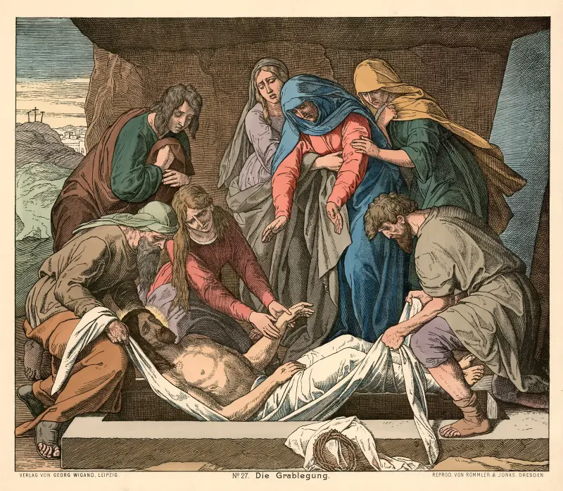 Die Grablegung von Julius Schnorr von Carolsfeld