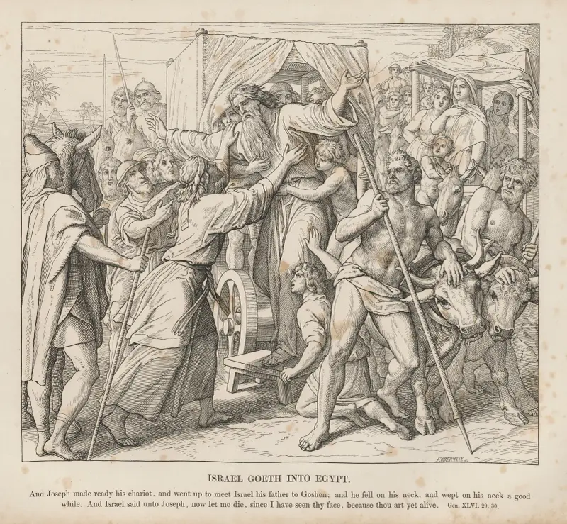 Israel drager in i Egypten av Julius Schnorr von Carolsfeld