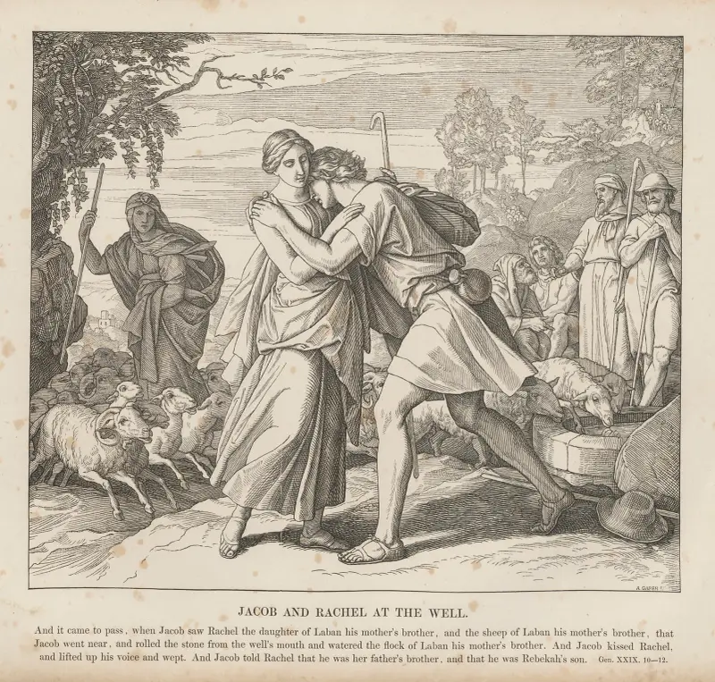 Jakob och Rachel vid brunnen av Julius Schnorr von Carolsfeld