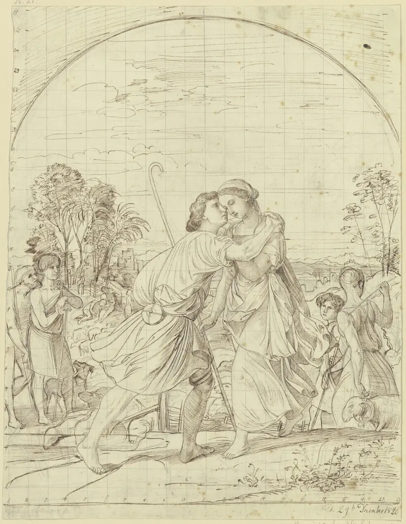 Jakob och Rakel av Julius Schnorr von Carolsfeld