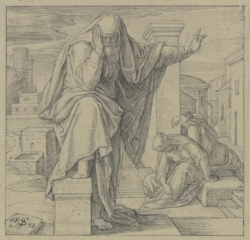Jeremias klagan av Julius Schnorr von Carolsfeld